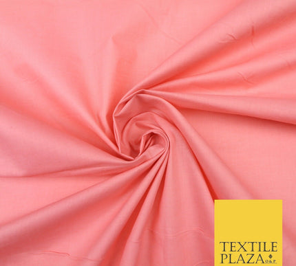 Plain Coloured Budget Polycotton Fabric Dress Craft Costume Lining Poly Cotton