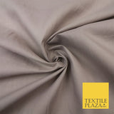 Plain Coloured Budget Polycotton Fabric Dress Craft Costume Lining Poly Cotton