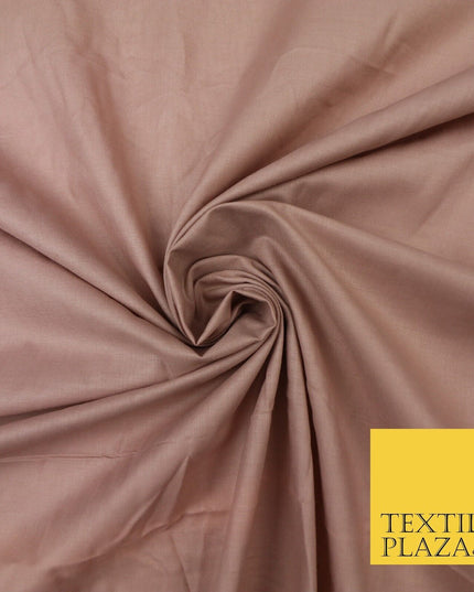 Plain Coloured Budget Polycotton Fabric Dress Craft Costume Lining Poly Cotton