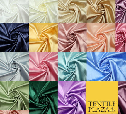 Premium Plain 2 Way Stretch Crepe Back Satin Fabric Material Dress Bridal 58"