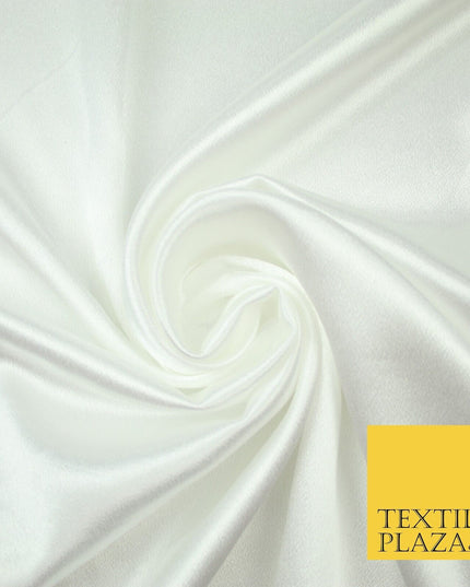Premium Plain 2 Way Stretch Crepe Back Satin Fabric Material Dress Bridal 58"