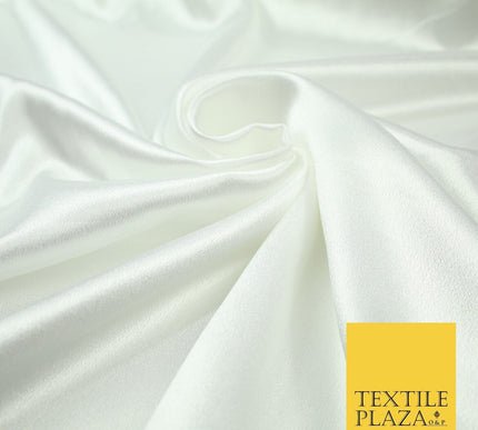 Premium Plain 2 Way Stretch Crepe Back Satin Fabric Material Dress Bridal 58"