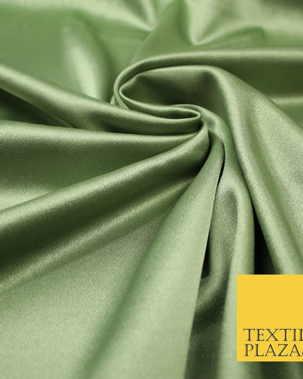 Premium Plain 2 Way Stretch Crepe Back Satin Fabric Material Dress Bridal 58"