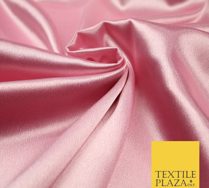 Premium Plain 2 Way Stretch Crepe Back Satin Fabric Material Dress Bridal 58"