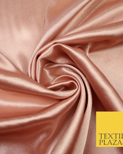Premium Plain 2 Way Stretch Crepe Back Satin Fabric Material Dress Bridal 58"