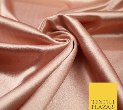 Premium Plain 2 Way Stretch Crepe Back Satin Fabric Material Dress Bridal 58"