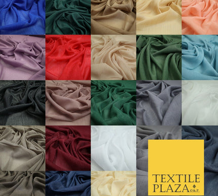Silver Metallic Yoryu Chiffon Georgette Crinkle Dress Fabric 58″ OVER 20 COLOURS