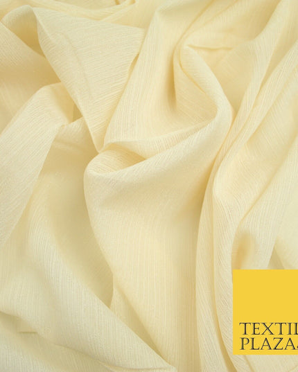 Silver Metallic Yoryu Chiffon Georgette Crinkle Dress Fabric 58″ OVER 20 COLOURS