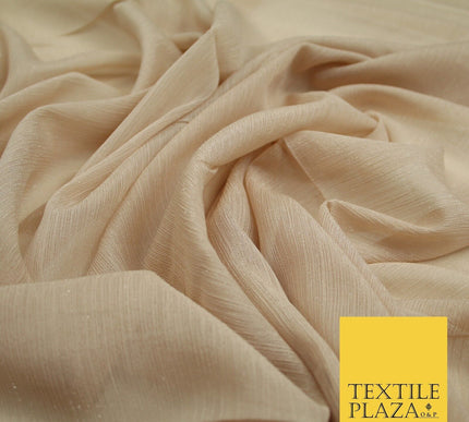 Silver Metallic Yoryu Chiffon Georgette Crinkle Dress Fabric 58″ OVER 20 COLOURS