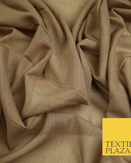 Silver Metallic Yoryu Chiffon Georgette Crinkle Dress Fabric 58″ OVER 20 COLOURS