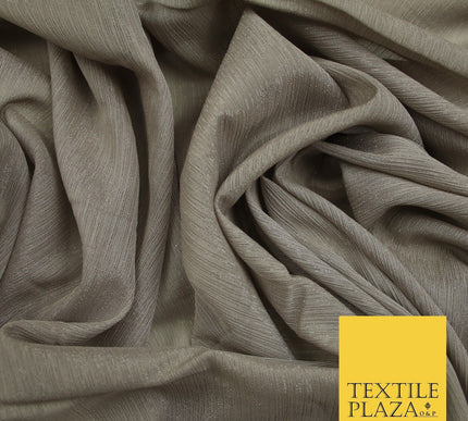 Silver Metallic Yoryu Chiffon Georgette Crinkle Dress Fabric 58″ OVER 20 COLOURS