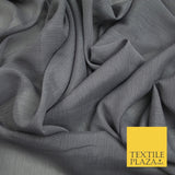 Silver Metallic Yoryu Chiffon Georgette Crinkle Dress Fabric 58″ OVER 20 COLOURS