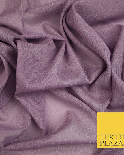 Silver Metallic Yoryu Chiffon Georgette Crinkle Dress Fabric 58″ OVER 20 COLOURS