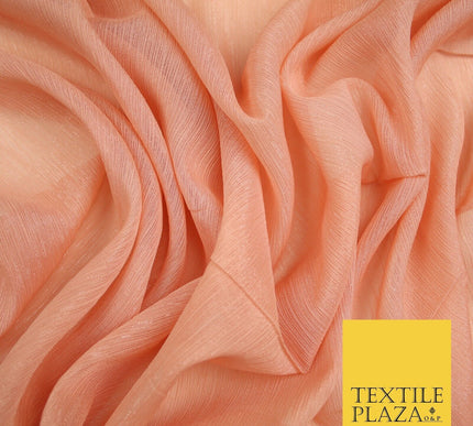 Silver Metallic Yoryu Chiffon Georgette Crinkle Dress Fabric 58″ OVER 20 COLOURS