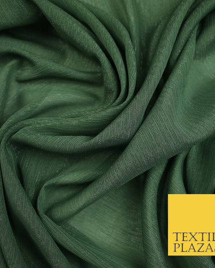 Silver Metallic Yoryu Chiffon Georgette Crinkle Dress Fabric 58″ OVER 20 COLOURS