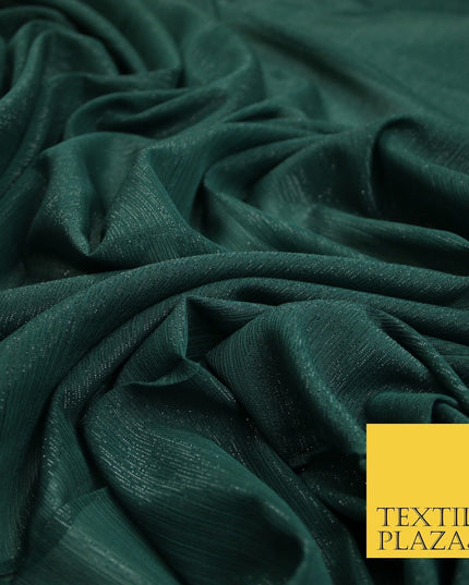 Silver Metallic Yoryu Chiffon Georgette Crinkle Dress Fabric 58″ OVER 20 COLOURS