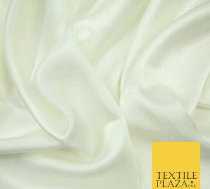 OVER 20 COLOURS - Premium Plain Dyed Yoryu Satin Crinkle Effect Dress Fabric 59″