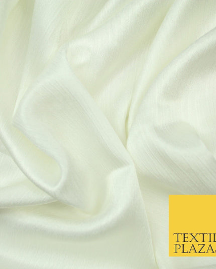 OVER 20 COLOURS - Premium Plain Dyed Yoryu Satin Crinkle Effect Dress Fabric 59″