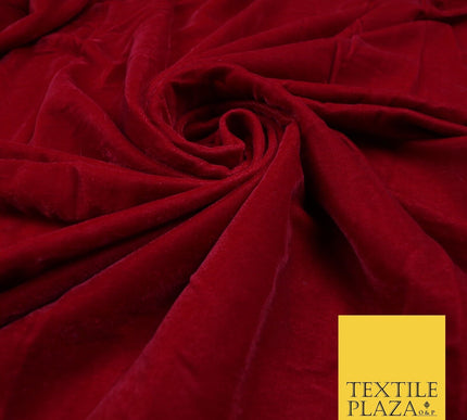 18 COLOURS Soft Plain Micro Velvet Fabric Velour Dress Material Non-Stretch 44"