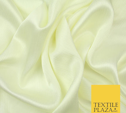 OVER 20 COLOURS - Premium Plain Dyed Yoryu Satin Crinkle Effect Dress Fabric 59″