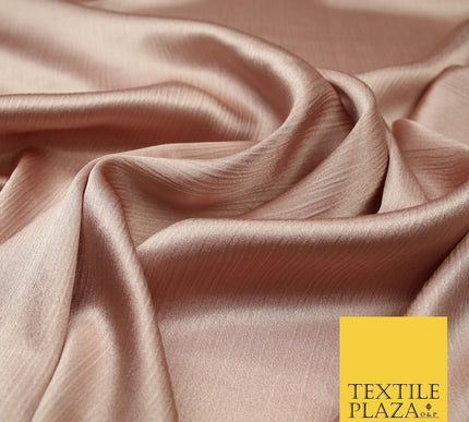 OVER 20 COLOURS - Premium Plain Dyed Yoryu Satin Crinkle Effect Dress Fabric 59″
