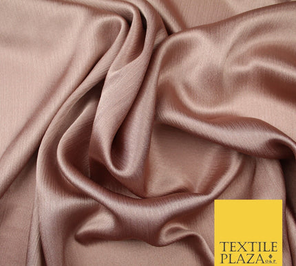OVER 20 COLOURS - Premium Plain Dyed Yoryu Satin Crinkle Effect Dress Fabric 59″