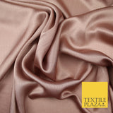 OVER 20 COLOURS - Premium Plain Dyed Yoryu Satin Crinkle Effect Dress Fabric 59″