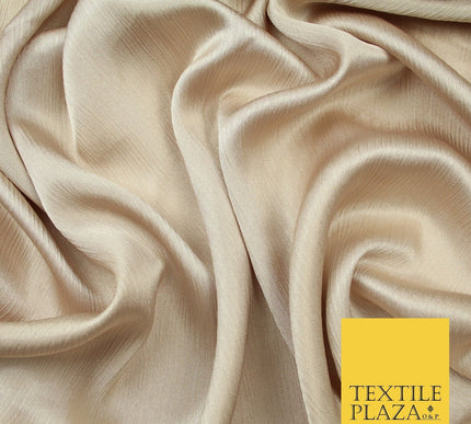 OVER 20 COLOURS - Premium Plain Dyed Yoryu Satin Crinkle Effect Dress Fabric 59″