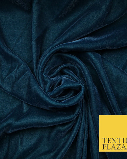 18 COLOURS Soft Plain Micro Velvet Fabric Velour Dress Material Non-Stretch 44"
