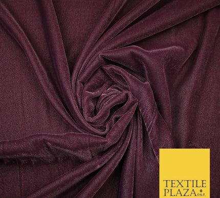 18 COLOURS Soft Plain Micro Velvet Fabric Velour Dress Material Non-Stretch 44"