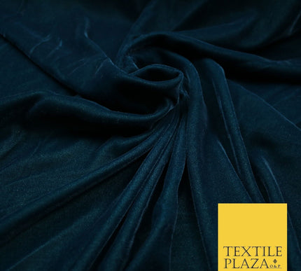 18 COLOURS Soft Plain Micro Velvet Fabric Velour Dress Material Non-Stretch 44"