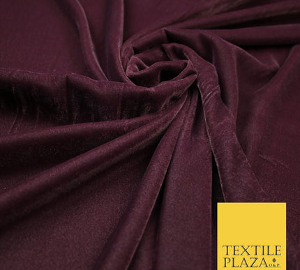 18 COLOURS Soft Plain Micro Velvet Fabric Velour Dress Material Non-Stretch 44"