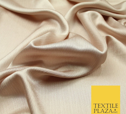 OVER 20 COLOURS - Premium Plain Dyed Yoryu Satin Crinkle Effect Dress Fabric 59″