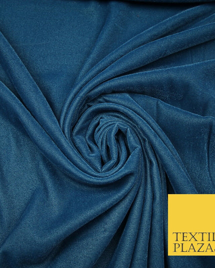 18 COLOURS Soft Plain Micro Velvet Fabric Velour Dress Material Non-Stretch 44"