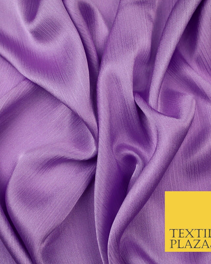 OVER 20 COLOURS - Premium Plain Dyed Yoryu Satin Crinkle Effect Dress Fabric 59″