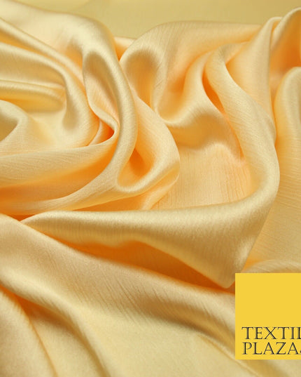 OVER 20 COLOURS - Premium Plain Dyed Yoryu Satin Crinkle Effect Dress Fabric 59″