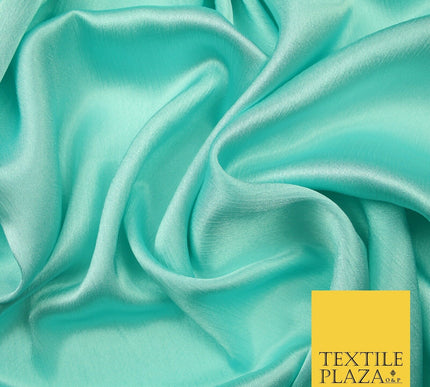 OVER 20 COLOURS - Premium Plain Dyed Yoryu Satin Crinkle Effect Dress Fabric 59″