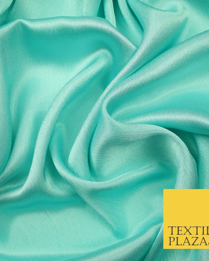 OVER 20 COLOURS - Premium Plain Dyed Yoryu Satin Crinkle Effect Dress Fabric 59″