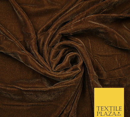 18 COLOURS Soft Plain Micro Velvet Fabric Velour Dress Material Non-Stretch 44"