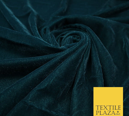 18 COLOURS Soft Plain Micro Velvet Fabric Velour Dress Material Non-Stretch 44"