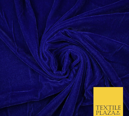 18 COLOURS Soft Plain Micro Velvet Fabric Velour Dress Material Non-Stretch 44"