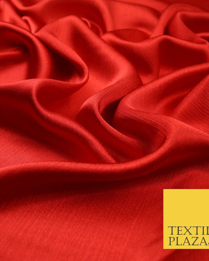 OVER 20 COLOURS - Premium Plain Dyed Yoryu Satin Crinkle Effect Dress Fabric 59″