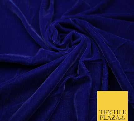 18 COLOURS Soft Plain Micro Velvet Fabric Velour Dress Material Non-Stretch 44"