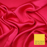 OVER 20 COLOURS - Premium Plain Dyed Yoryu Satin Crinkle Effect Dress Fabric 59″