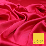 OVER 20 COLOURS - Premium Plain Dyed Yoryu Satin Crinkle Effect Dress Fabric 59″