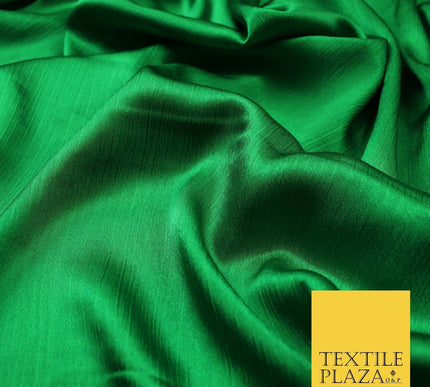 OVER 20 COLOURS - Premium Plain Dyed Yoryu Satin Crinkle Effect Dress Fabric 59″
