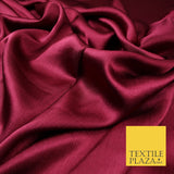 OVER 20 COLOURS - Premium Plain Dyed Yoryu Satin Crinkle Effect Dress Fabric 59″