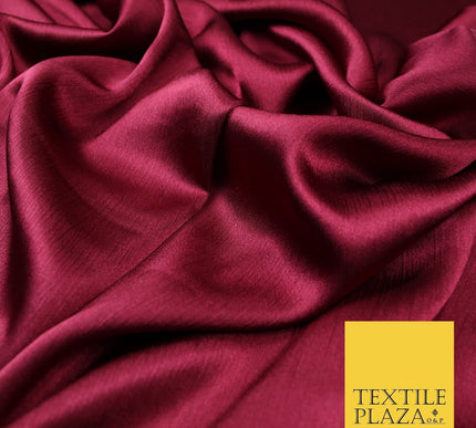 OVER 20 COLOURS - Premium Plain Dyed Yoryu Satin Crinkle Effect Dress Fabric 59″