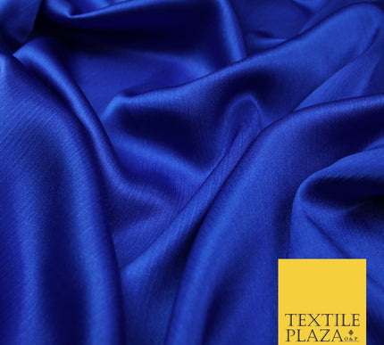 OVER 20 COLOURS - Premium Plain Dyed Yoryu Satin Crinkle Effect Dress Fabric 59″