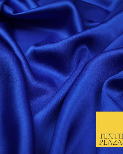 OVER 20 COLOURS - Premium Plain Dyed Yoryu Satin Crinkle Effect Dress Fabric 59″